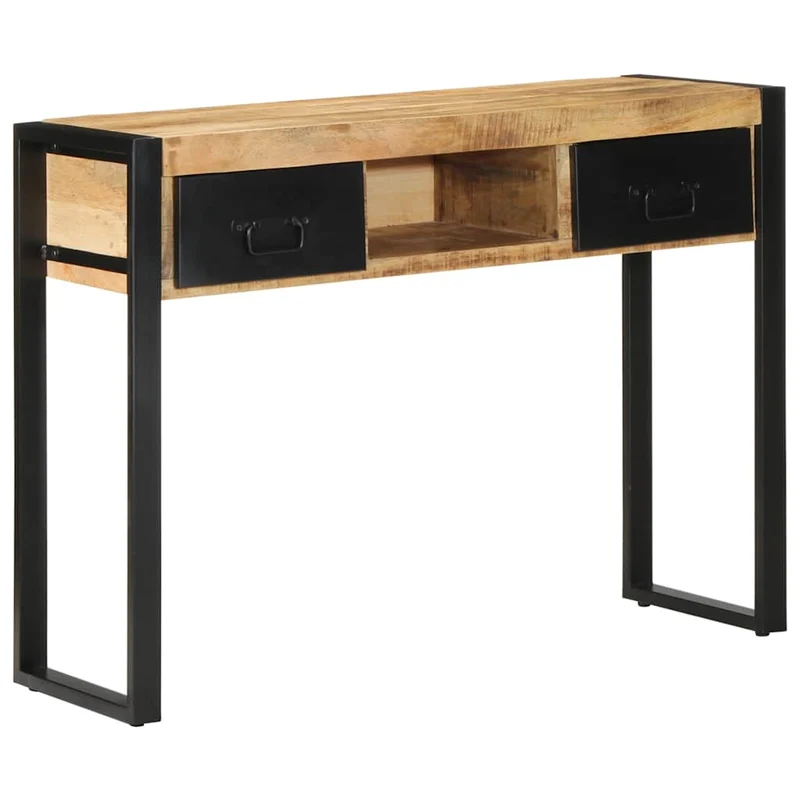 Console Indus en Bois de Manguier et Métal