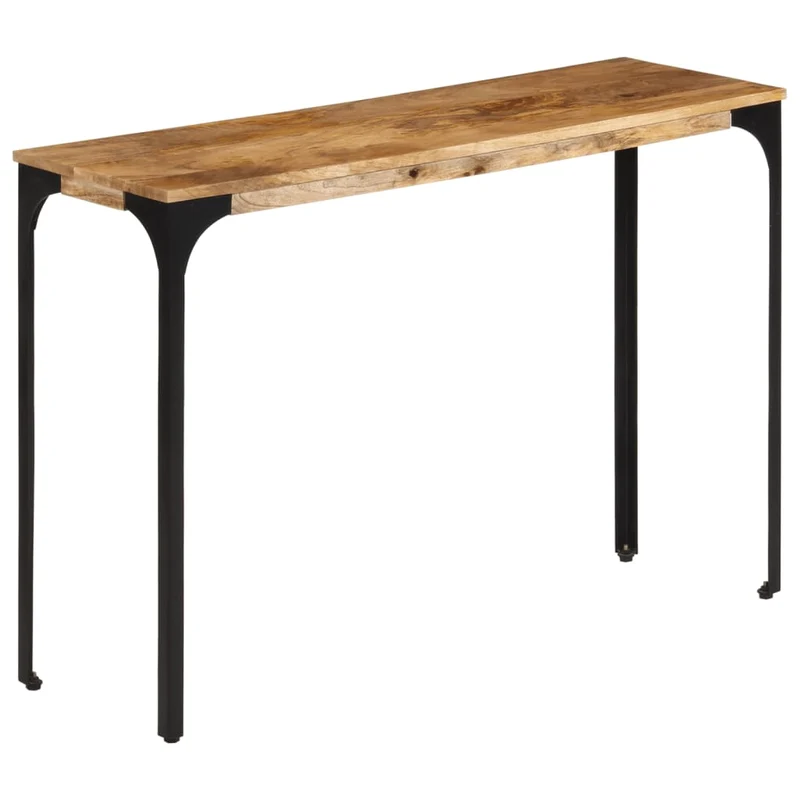 Console en Bois de Manguier et Pieds en Métal