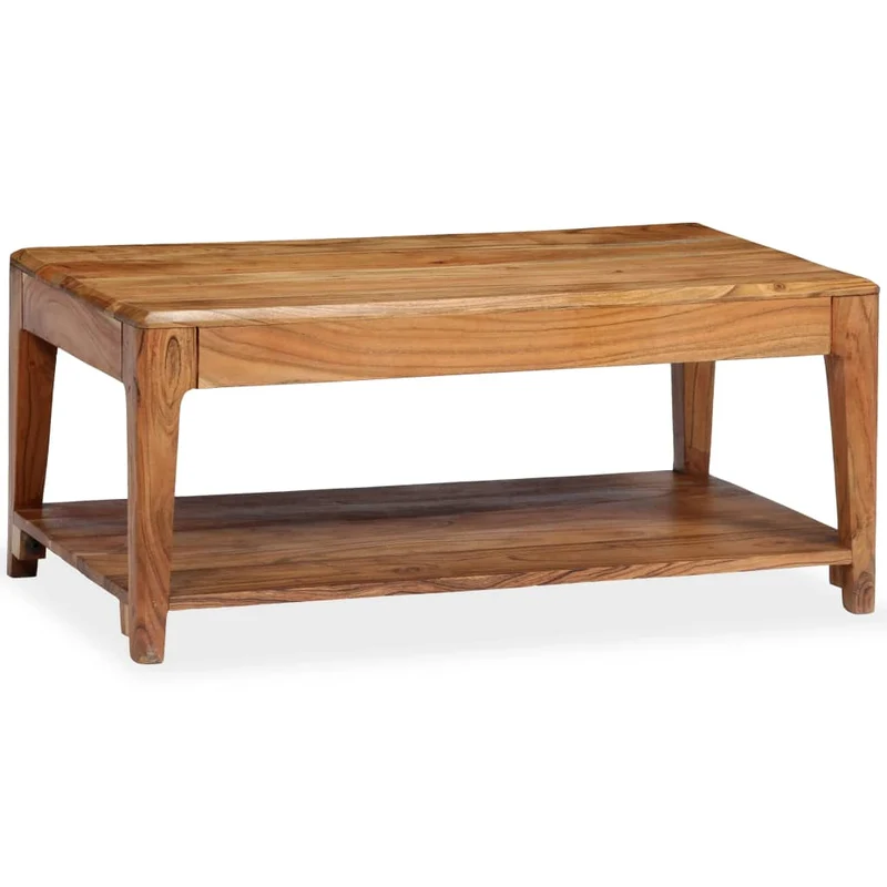 Table Basse Élégante en Bois d'Acacia Massif