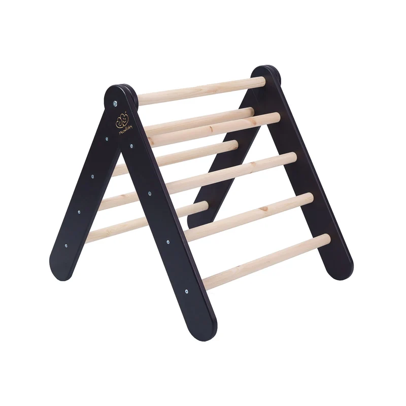 Pikler Montessori Triangle Bois et Noir MeowBaby