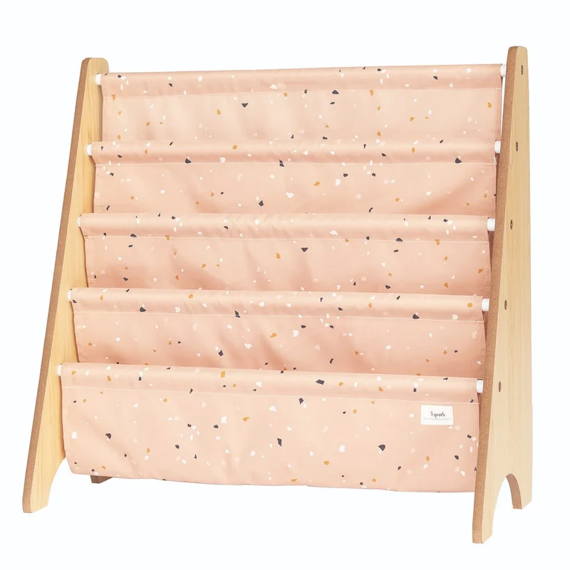 Bibliothèque Montessori Terrazzo Rosa 3 pousses