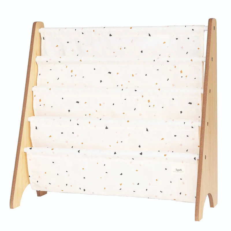 Bibliothèque Montessori Terrazzo Crème 3 Pousses