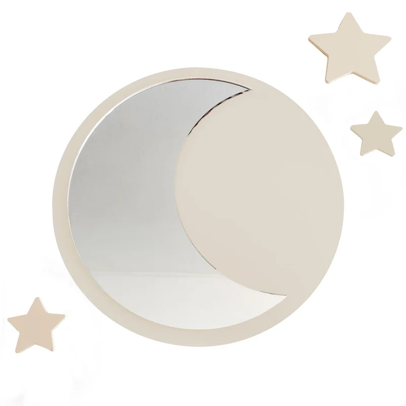 Miroir lunaire en acrylique - Plusieurs couleurs et tailles disponibles