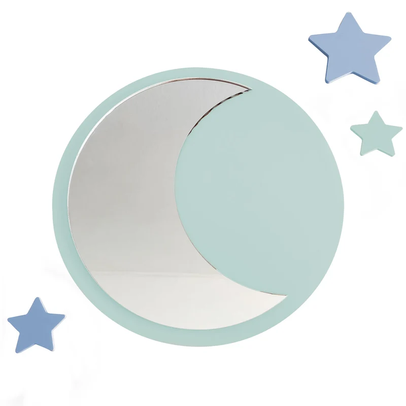 Miroir lunaire en acrylique - Plusieurs couleurs et tailles disponibles