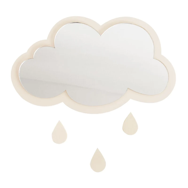Miroir Cloud and Drops en acrylique - Plusieurs couleurs et tailles disponibles
