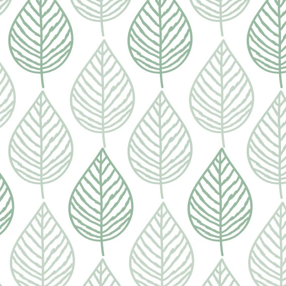 Tissu Feuilles de Sauge 50x272 cm