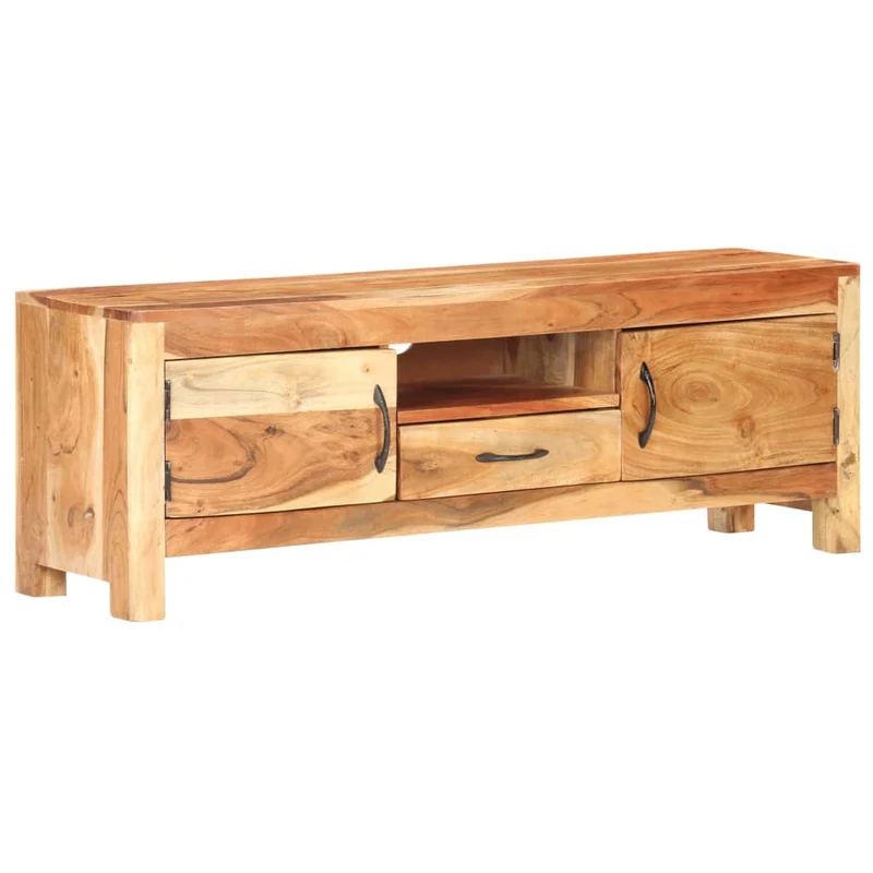 Meuble TV en Bois d'Acacia Naturel