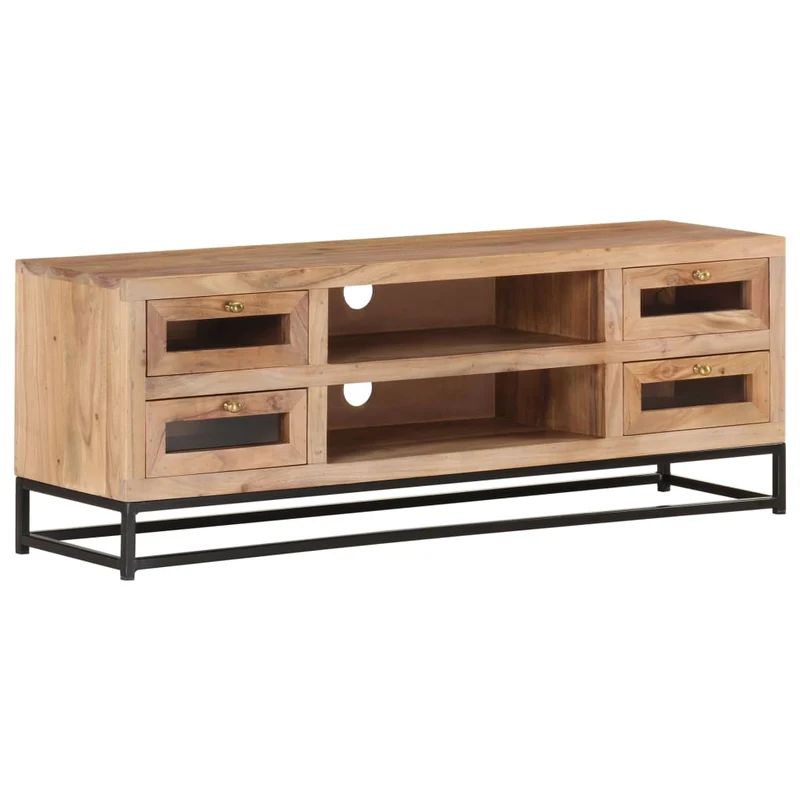 Meuble TV en Bois et Métal Style Industriel