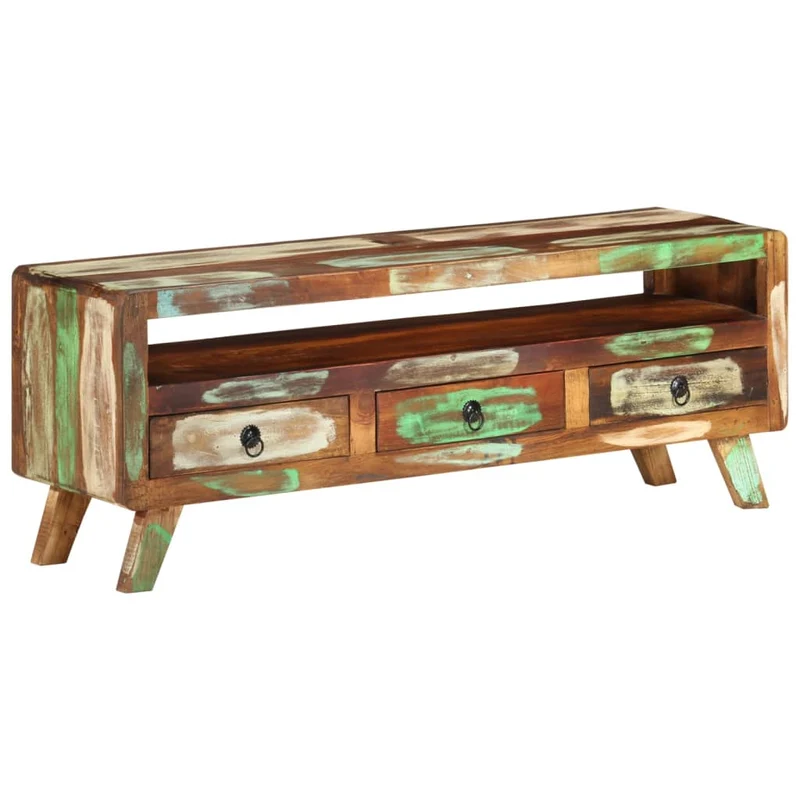 Meuble TV en Bois Multicolore Recyclé
