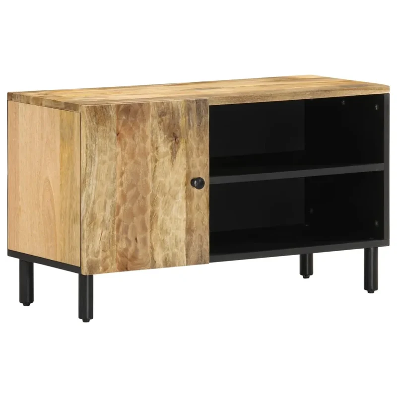 Meuble TV Industriel en Bois Massif