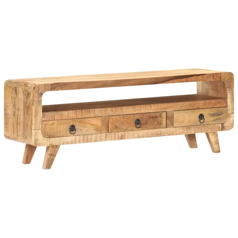 Meuble TV en Bois de Manguier Massif Brut