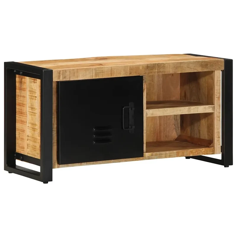 Meuble TV en Bois Massif et Métal Indus