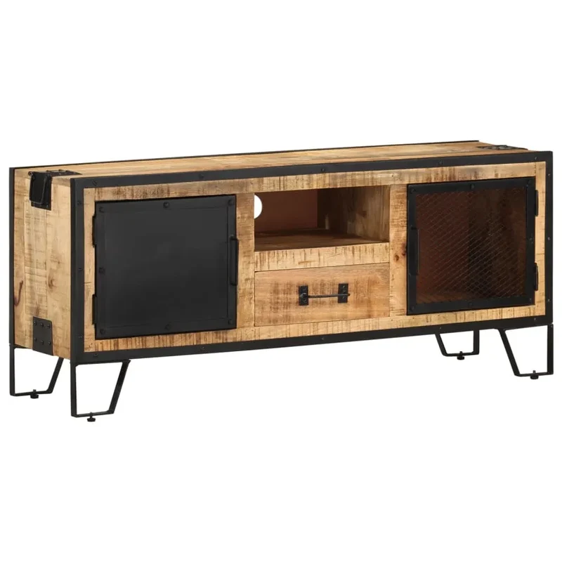 Meuble TV Métallique et Bois de Manguier