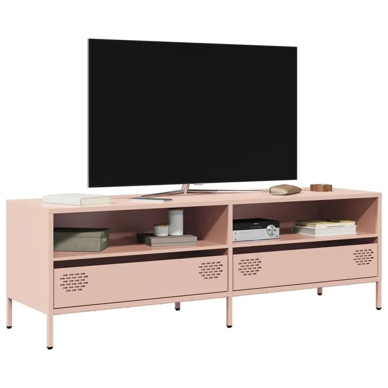 Meuble TV Industriel 140 cm en Acier Laminé à Froid