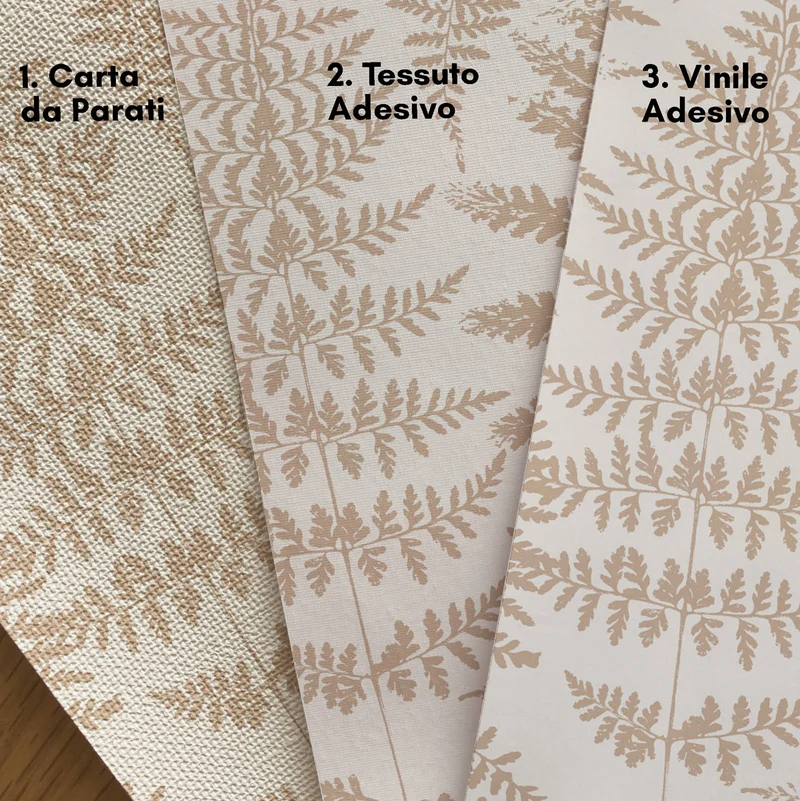 Papier adhésif Fougère - Plusieurs couleurs disponibles