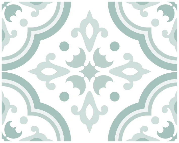 Stickers de sol rectangulaires Lisbonne 20 x 25 cm - Lot de 14 stickers - Plusieurs couleurs disponibles