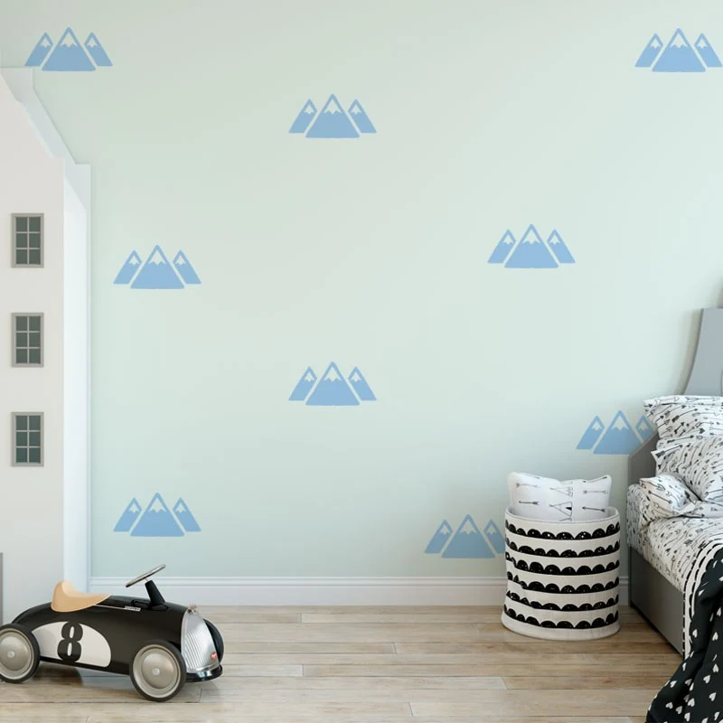 Autocollants muraux montagnes-Plusieurs couleurs disponibles
