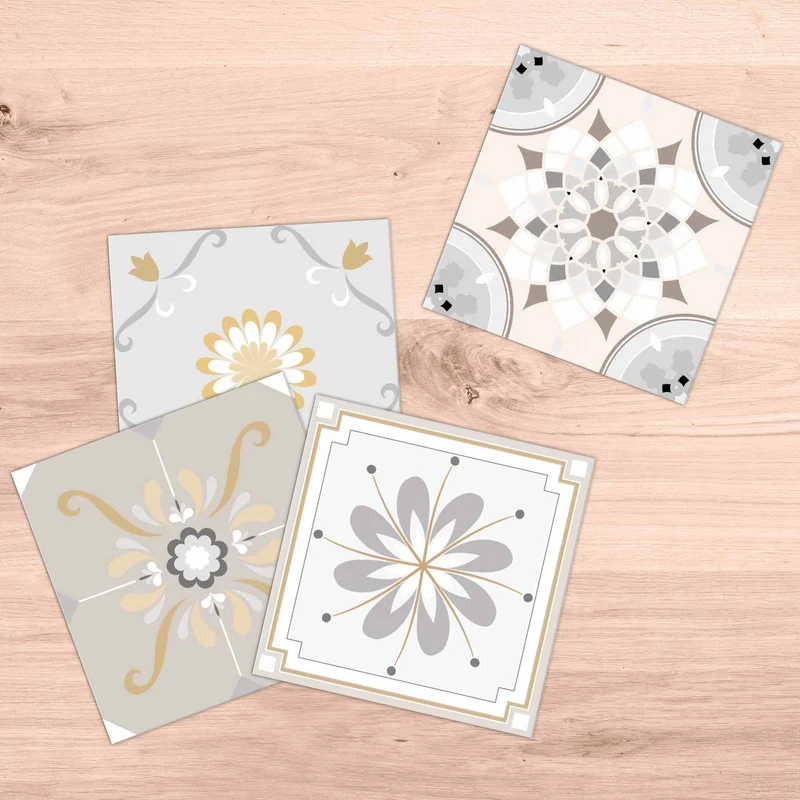 Autocollants de carrelage de sol carreaux vintage - plusieurs tailles disponibles