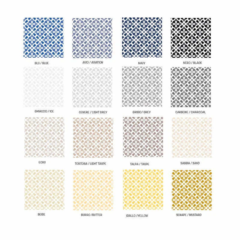 Carreaux de sol en mosaïque adhésive - Plusieurs couleurs et tailles disponibles