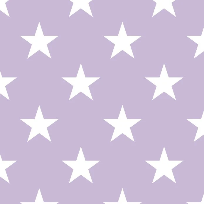 Étoiles Lilas PVC 50x200 cm