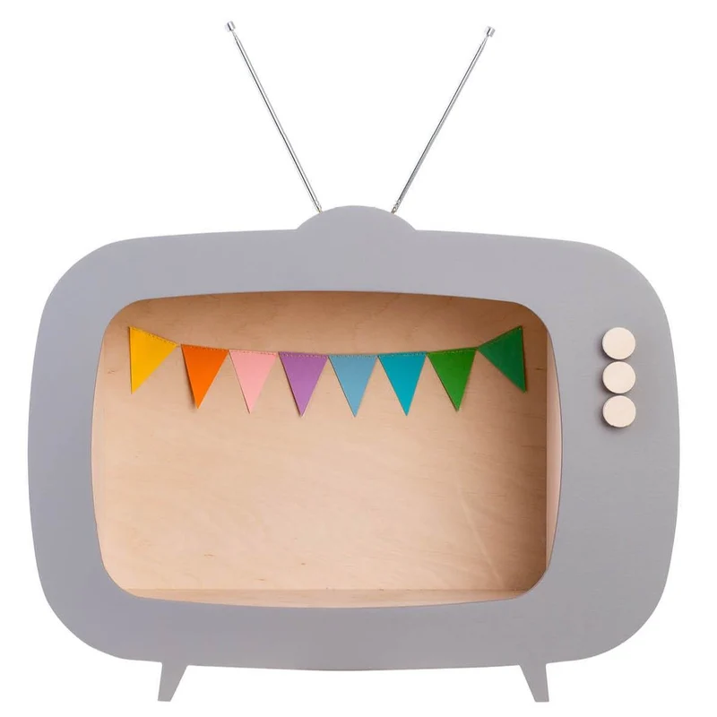 Shelf Up Grey TV Varsovie