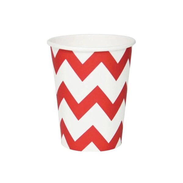 Gobelets Zig Zag Rouges