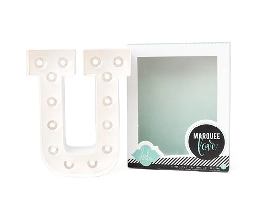 Marquee Love Kit-LED Lettre personnalisable 'U'