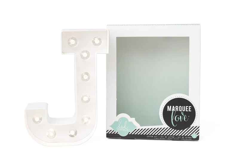 Marquee Love Kit - Lettre lumineuse à DEL 'J'
