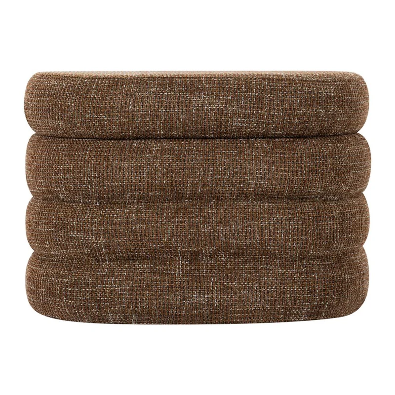 Banc coffre tissu chenillé rouge