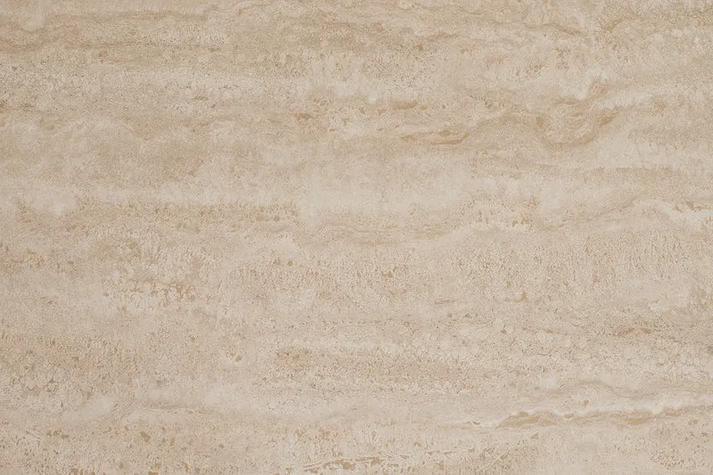 Table à manger ovale SCULPTURE 220cm céramique travertin naturel métal grège champagne