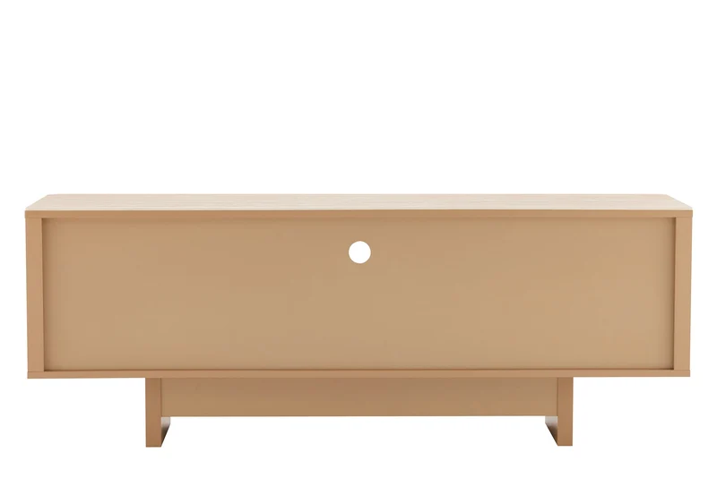Design TV Board SAVOY 150cm grau beige greige Travertin Keramik mit Schublade 3D-Front