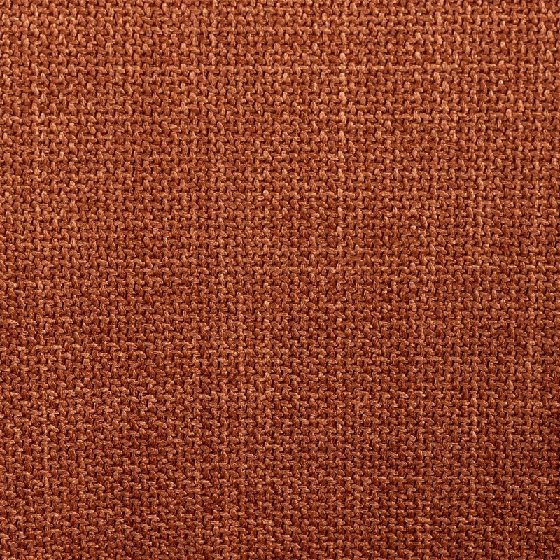 Chaise repas avec accoudoirs tissu caramel pied chêne foncé