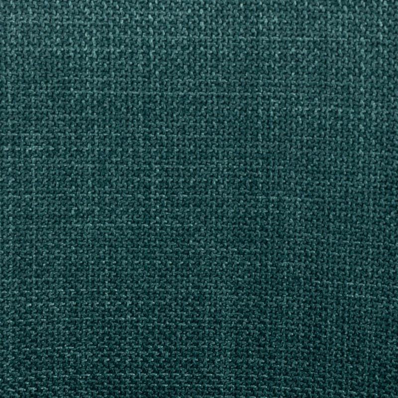 Chaise repas avec accoudoirs tissu vert emeraude pied chêne foncé
