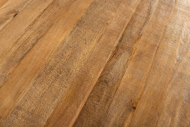 Table à manger ronde ART WOOD 140cm en manguier massif marron
