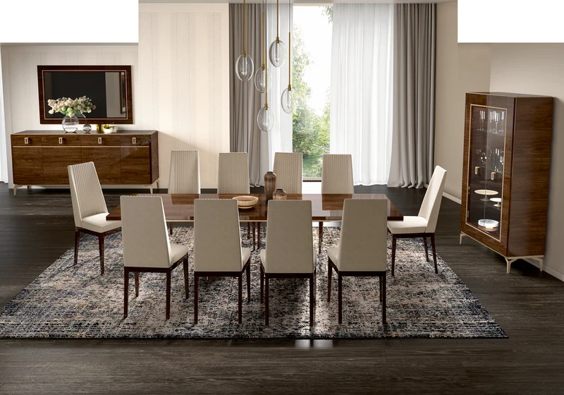 Salle à manger complète 250 cm noyer – Eva