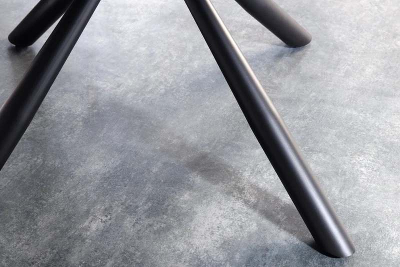 Lot de 2x chaises pivotante rétro BIG GEORGE blanche bouclée avec accoudoirs, noyau à ressorts Bonell