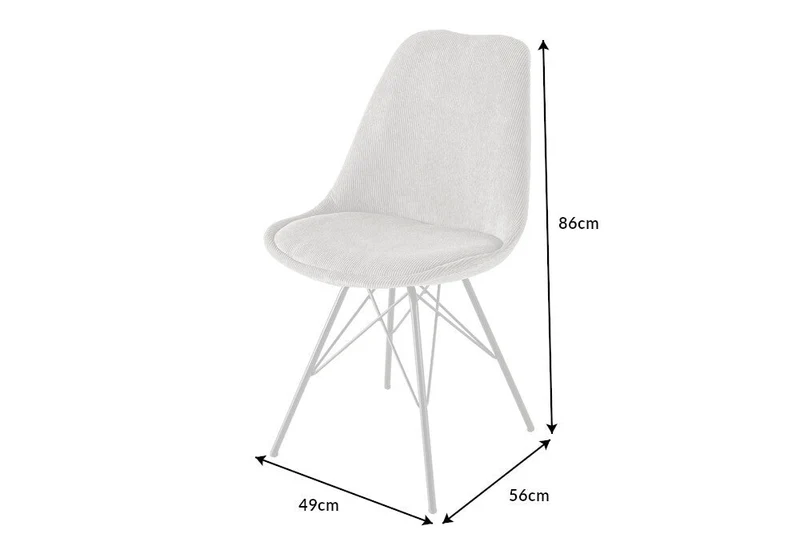 Lot de 2x chaises design SCANDINAVIA MEISTERSTÜCK velours jaune moutarde pieds métal noir