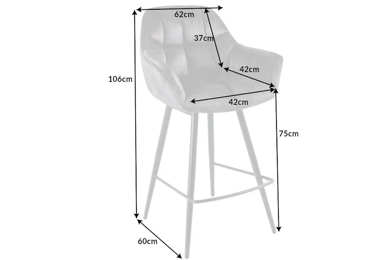 Lot de 2x chaises pivotante PAPILLON velours gris pieds métal noir accoudoirs