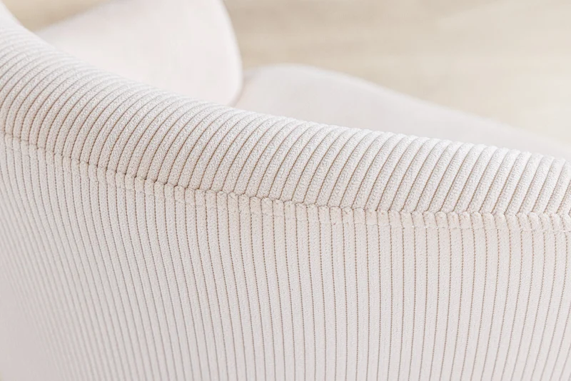 Lot de 2x chaises avec accoudoirs EXTRAVAGANCIA beige cordon métal brossé champagne or