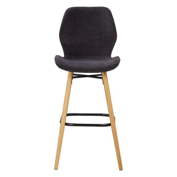 Chaise snack tissu soft touch noir