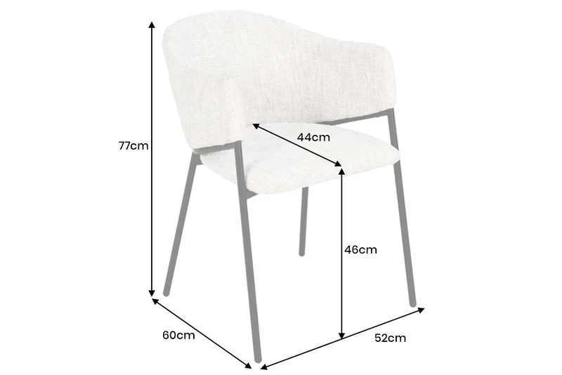 Lot de 2x chaises design NOBLESSE en chenille jaune moutarde, structure en métal noir