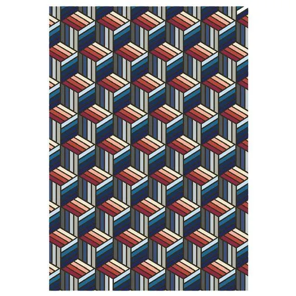 Tapis bleu 160 cm