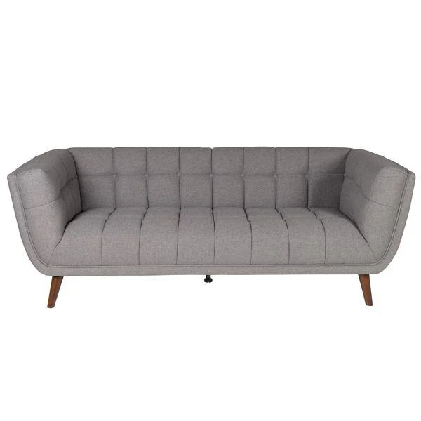 Canapé 3 places en tissu gris foncé