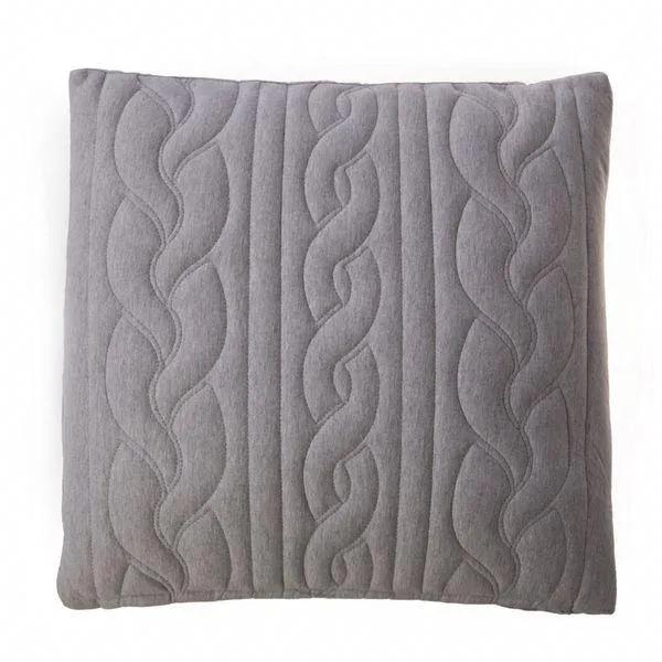 Coussin gris clair 45 x 45 cm Cleo