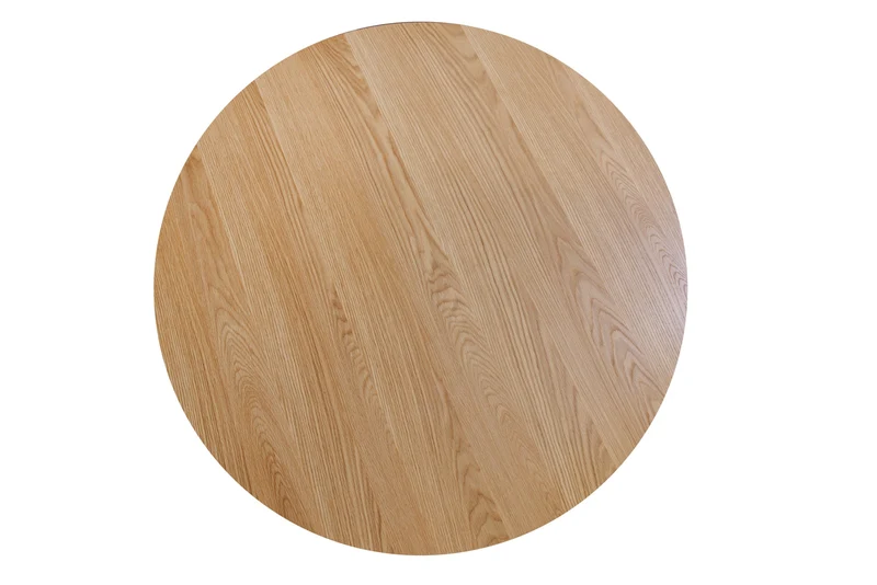 Table à manger ronde VALHALLA WOOD 140cm piètement pilier en chêne naturel