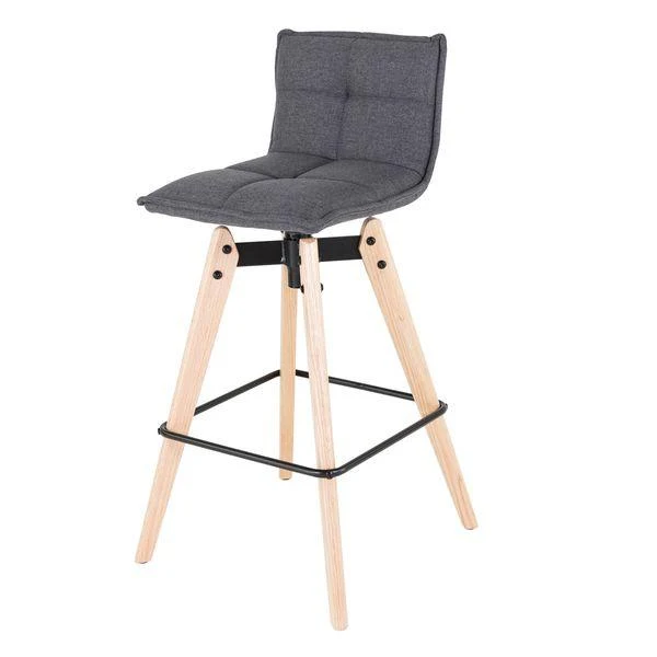 Chaise de bar grise