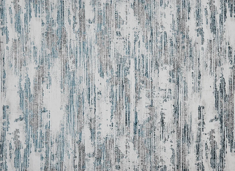 Tapis motif abstrait beige et bleu 160 x 230 cm AURORA