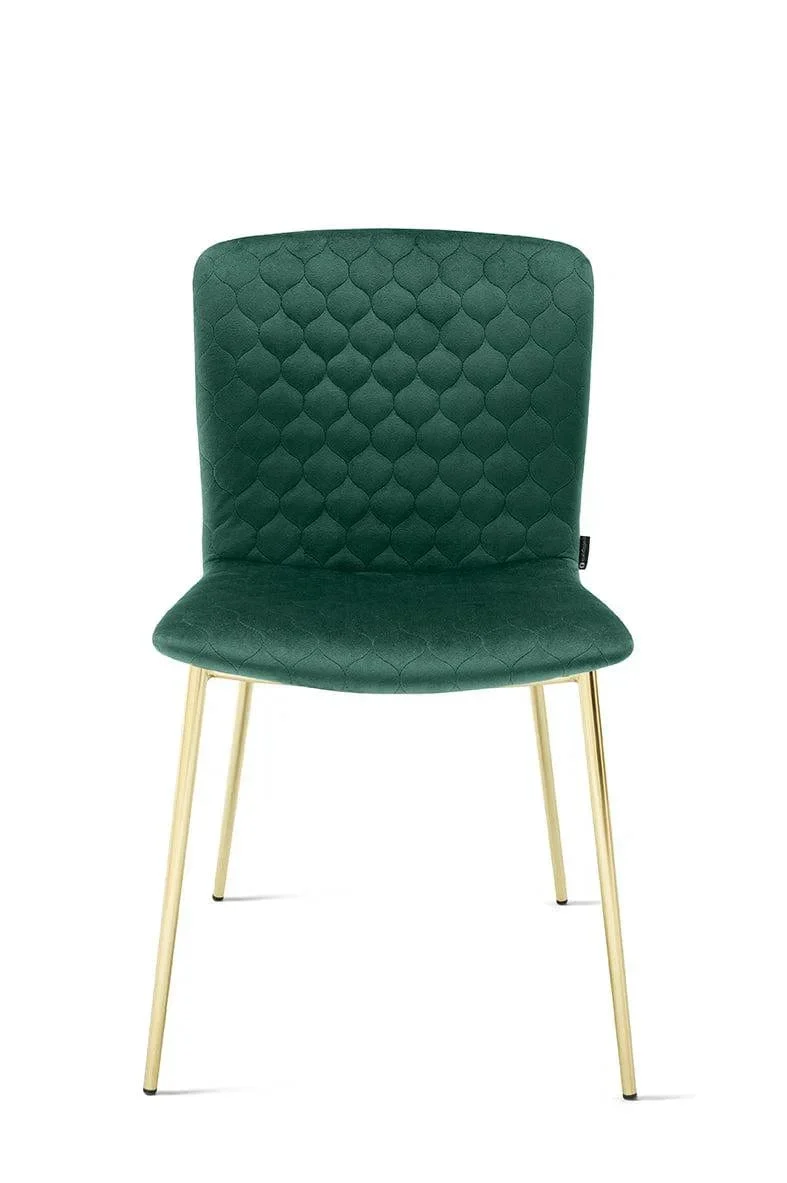 Chaise Calligaris - Love (Matelassé, Pieds en métal) CS1885-A