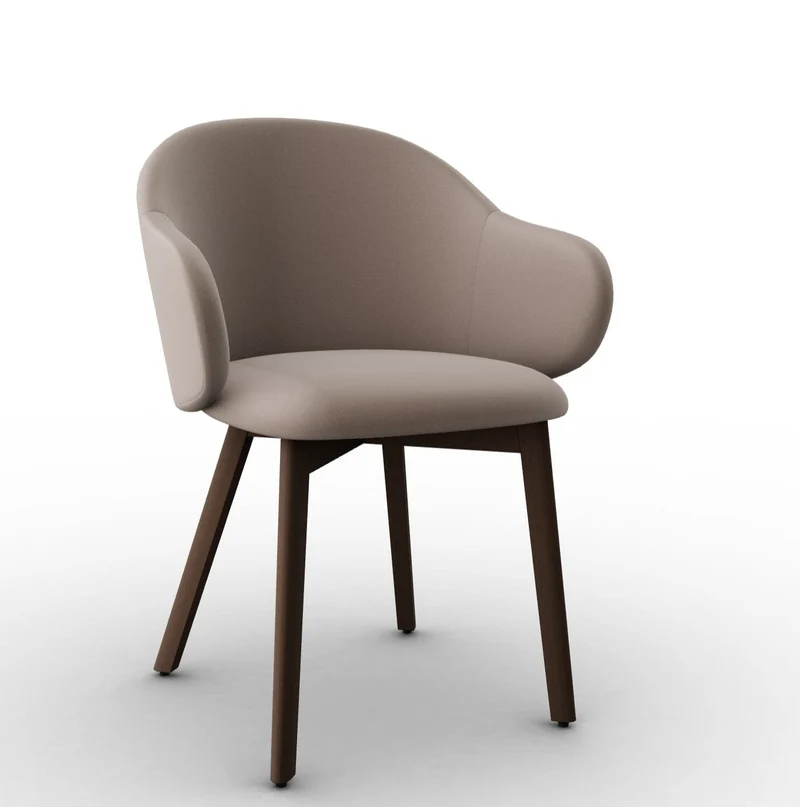 Chaise Calligaris - Holly Fab (Pieds en bois) CS2206