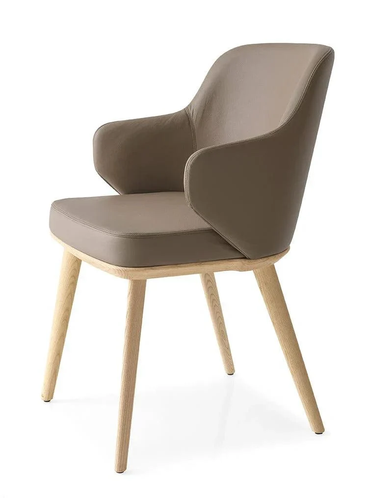 Chaise Calligaris - Foyer (Fauteuil avec pieds en bois) CS1889